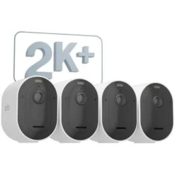 Arlo Pro 5 Spotlight, Überwachungskamera (weiß/schwarz, 4er Pack, WLAN, Spotlight, 2K Auflösung)