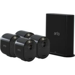 Arlo Ultra 2 Spotlight, Überwachungskamera (schwarz, 4er Set)