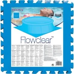Bestway Bodenschutzfliesen-Set, 8 Stk, 50cm X 50cm, Schutzfolie
