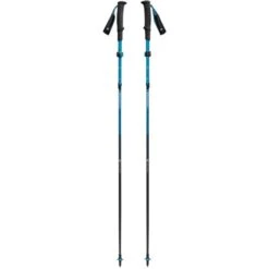 Black Diamond Trekkingstöcke Distance Carbon FLZ, Fitnessgerät (anthrazit/blau, 1 Paar, 110-125 Cm)