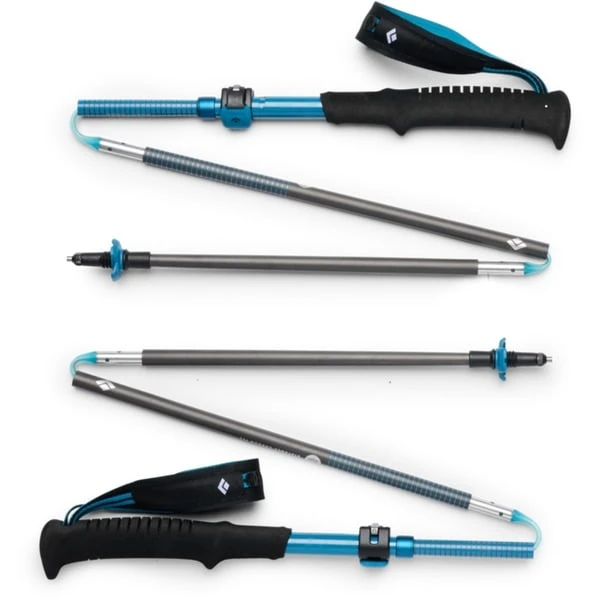 Black Diamond Trekkingstöcke Distance Carbon FLZ, Fitnessgerät (anthrazit/blau, 1 Paar, 125-140 Cm) 2 Black Diamond Trekkingstöcke Distance Carbon FLZ, Fitnessgerät (anthrazit/blau, 1 Paar, 125-140 Cm) – Bild 2