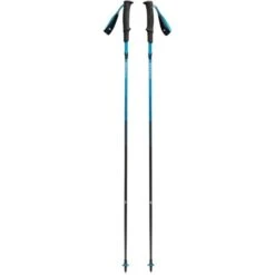 Black Diamond Trekkingstöcke Distance Carbon Z, Fitnessgerät (anthrazit/blau, 1 Paar, 125 Cm)
