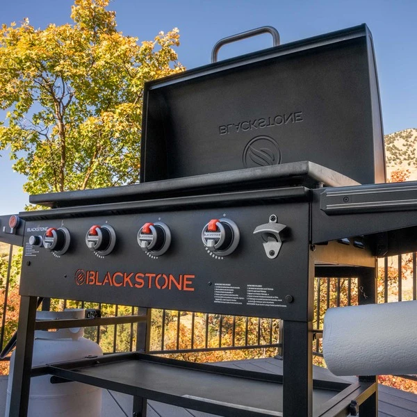 Blackstone 36" Griddle Grillstation, Gasgrill Mit Deckel (schwarz, 4 Grillzonen, 17,5kW) 3 Blackstone 36" Griddle Grillstation, Gasgrill Mit Deckel (schwarz, 4 Grillzonen, 17,5kW) – Bild 3