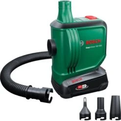 Bosch Akku-Luftpumpe EasyInflate 18V-500, 18Volt (grün/schwarz, Li-Ionen Akku 2,0Ah, POWER FOR ALL ALLIANCE)