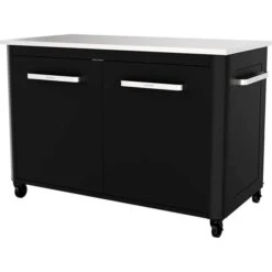 Cozze Outdoorküche 90526, Schrank (schwarz/edelstahl, 120cm Breit)