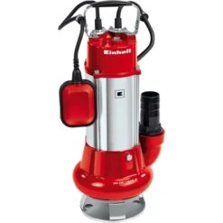 EINHELL Schmutzwasserpumpe GC-DP 1340 G, Tauch- / Druckpumpe (rot/silber, 1.300 Watt)