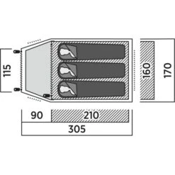 Easy Camp Kuppelzelt Setesdal 3 (olivgrün, Mit Tunnel-Vorbau, Modell 2025) -Alternate Verkäufe Easy Camp Kuppelzelt Setesdal 3@@100098000 6