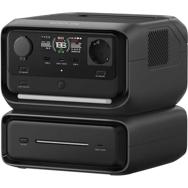 EcoFlow RIVER 3 Max (RIVER 3 Plus + Zusatzbatterie EB300), Powerstation (schwarz, 572 Wh, X-boost 2.400W, 2 LFP-Akkus) 1 EcoFlow RIVER 3 Max (RIVER 3 Plus + Zusatzbatterie EB300), Powerstation (schwarz, 572 Wh, X-boost 2.400W, 2 LFP-Akkus)