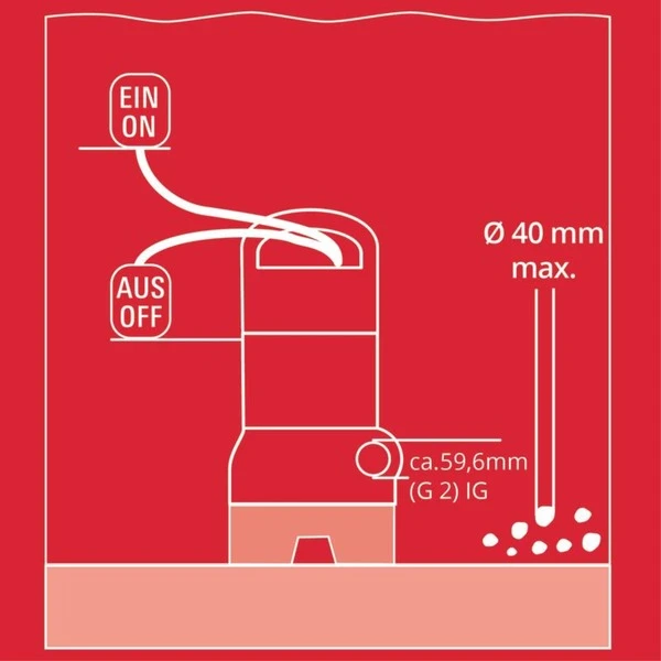 Einhell Schmutzwasserpumpe GC-DP 9040 N, Tauch- / Druckpumpe 13 Einhell Schmutzwasserpumpe GC-DP 9040 N, Tauch- / Druckpumpe – Bild 13