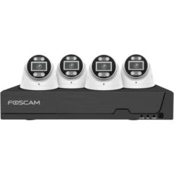 Foscam FNA108 E T4 2T, Set (schwarz/weiß, FNA108E 8-Kanal PoE NVR, 4x T8EP Kamera)