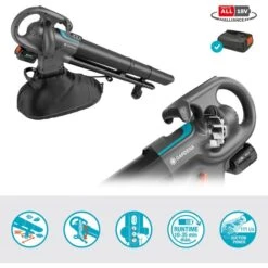 GARDENA Akku-Laubsauger/Laubbläser PowerJet Collect 18V P4A, Ready-To-Use Set (grau/schwarz, Li-Ion Akku 4,0Ah, POWER FOR ALL ALLIANCE) -Alternate Verkäufe GARDENA Akku Laubsauger Laubbl ser PowerJet Collect 18V P4A Ready To Use Set@@100081851 3