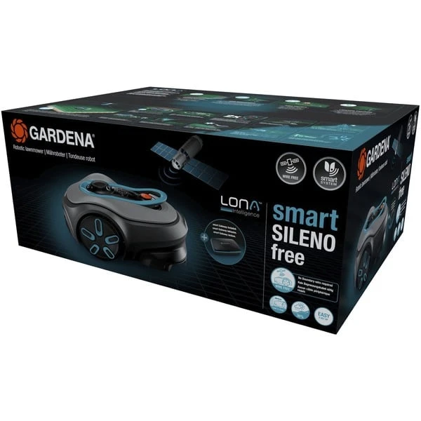 GARDENA Mähroboter Smart SILENO Free 600m² Set (grau/türkis, Li-Ionen Akku, Mit Smart Gateway, LONA-Technologie) 5 GARDENA Mähroboter Smart SILENO Free 600m² Set (grau/türkis, Li-Ionen Akku, Mit Smart Gateway, LONA-Technologie) – Bild 5