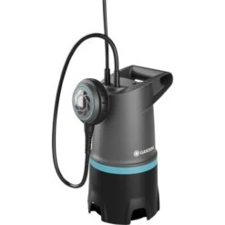 GARDENA Schmutzwasser-Tauchpumpe 20000 BASIC, Tauch- / Druckpumpe (grau/schwarz, 550 Watt)