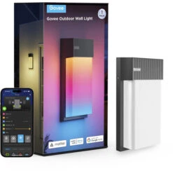 Govee Govee Außenwandleuchte , LED-Leuchte (schwarz) -Alternate Verkäufe Govee Govee Au enwandleuchte LED Leuchte@@100143240 1