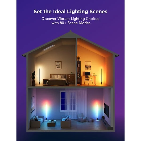 Govee Stehlampe 2, LED-Leuchte (schwarz, Matter-Unterstützung) 11 Govee Stehlampe 2, LED-Leuchte (schwarz, Matter-Unterstützung) – Bild 11