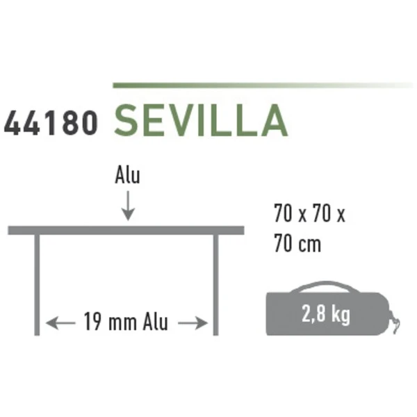 High Peak Campingtisch Sevilla 44180, Camping-Tisch 2 High Peak Campingtisch Sevilla 44180, Camping-Tisch – Bild 2