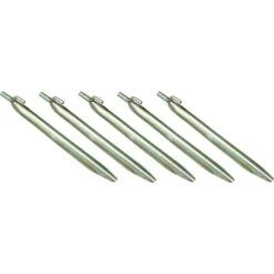 High Peak Stahl-Zelthering Mit Haken, 6 Stück