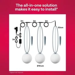 INNR Outdoor Smart Globe Light Colour 3er-Pack, LED-Leuchte -Alternate Verkäufe INNR Outdoor Smart Globe Light Colour 3er Pack LED Leuchte@@1848150 4