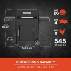 Masterbuilt Autoignite Series 545 Digitaler Holzkohlegrill + Smoker (schwarz, WiFi-Steuerung) -Alternate Verkäufe Masterbuilt Autoignite Series 545 digitaler Holzkohlegrill Smoker@@100024091 46