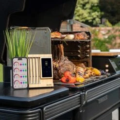 Meater Pro XL, Kabelloses Fleischthermometer (edelstahl/holz, 75 Meter Reichweite, 4 Nummerierte Temperaturfühler) -Alternate Verkäufe Meater Pro XL kabelloses Fleischthermometer@@100075638 3