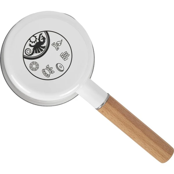 Petromax Emaille Stieltopf 0,5 Liter (schwarz, Mit Holzstiel) 2 Petromax Emaille Stieltopf 0,5 Liter (schwarz, Mit Holzstiel) – Bild 2