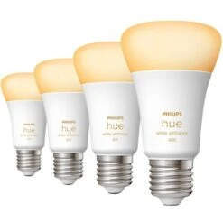 Philips Hue E27 Viererpack 4x570lm 60W, LED-Lampe