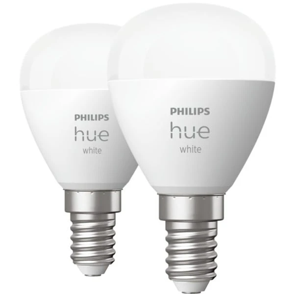 Philips Hue White Tropfenform P45 E14, LED-Lampe 2 Philips Hue White Tropfenform P45 E14, LED-Lampe – Bild 2