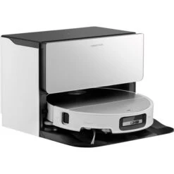 Roborock Saros 10 R&D, Mit Wasseranschluss, Saugroboter (weiß, Inkl. Absaug-/ Reinigungsstation)