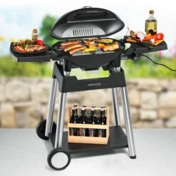 Rommelsbacher Barbecue Elektrogrill BBQ 4100/S, Mit Grillwagen (schwarz, 2.200 Watt) -Alternate Verkäufe Rommelsbacher Barbecue Elektrogrill BBQ 4100 S mit Grillwagen@@100117698 1
