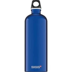 SIGG Alu Traveller 1 Liter, Trinkflasche (blau)