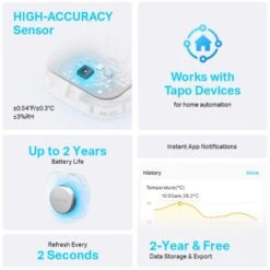 TP-Link Tapo T310 Smart Temperatur& Feuchtigkeits-Sensor -Alternate Verkäufe TP Link Tapo T310 Smart Temperatur Feuchtigkeits Sensor@@100004319 33