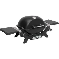 Weber Gasgrill Q 1200N (schwarz, 2,93 KW, Mit Seitentischen)
